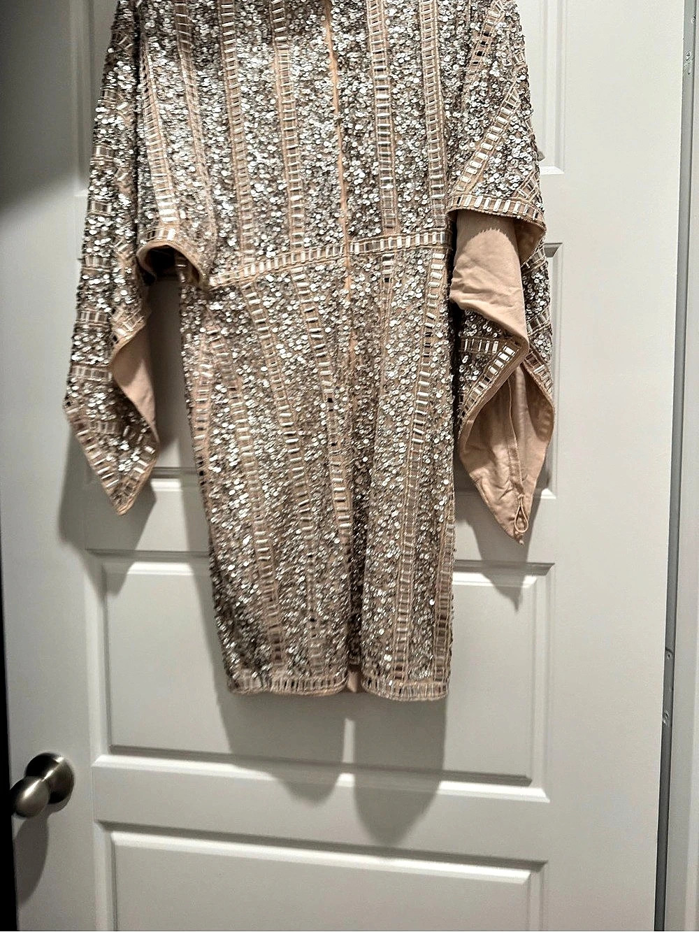 MISFITS Sequin Mini Dress in Gold & Pink NWT
